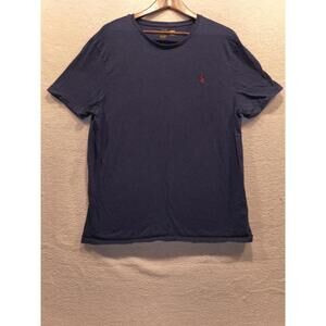 Polo Ralph Lauren T-Shirt Men's XL Blue Short Sleeve Crew Neck 100% Cotton